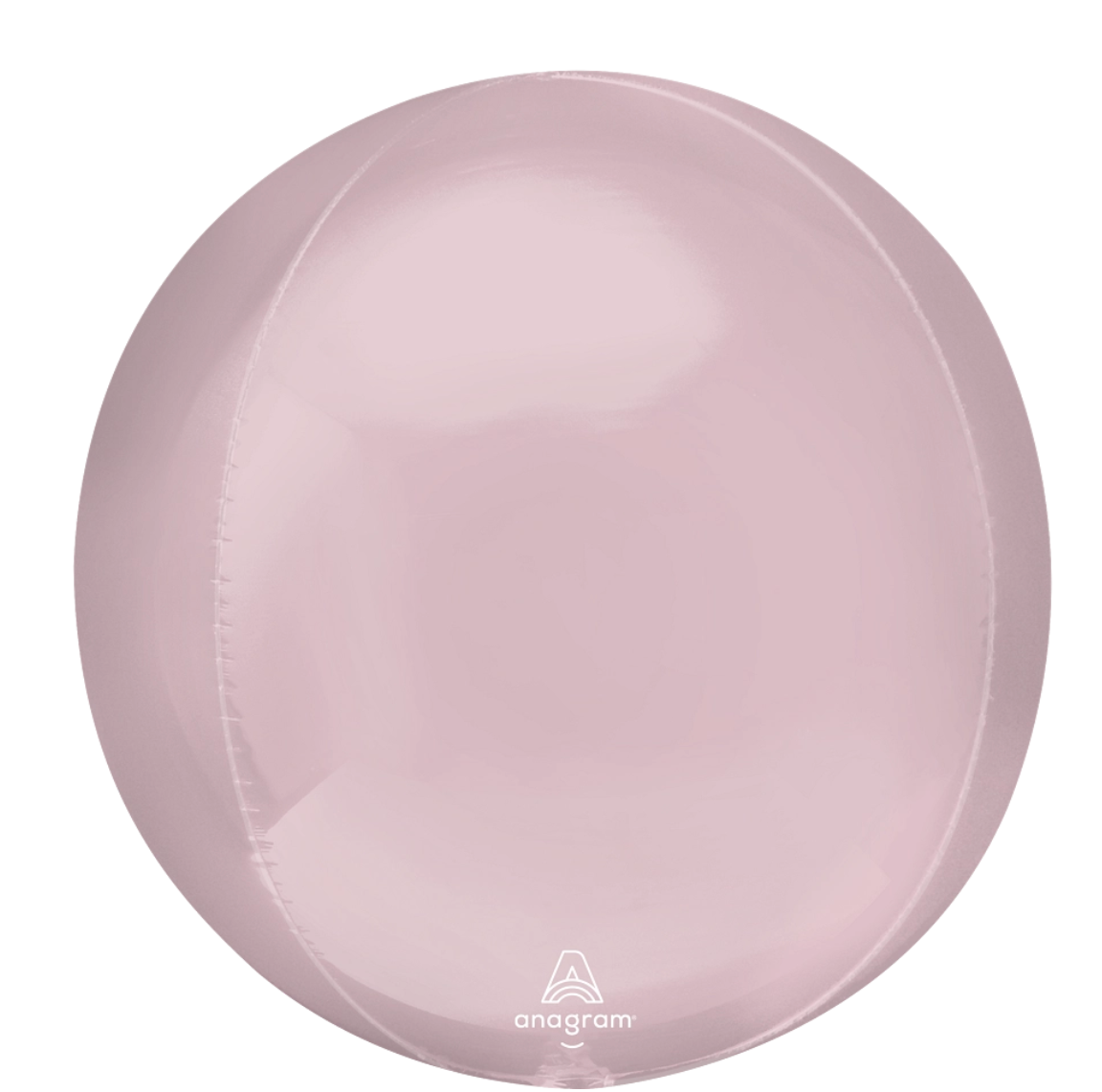 Anagram 21 inch Pastel Pink Orbz Foil Balloon 1ct