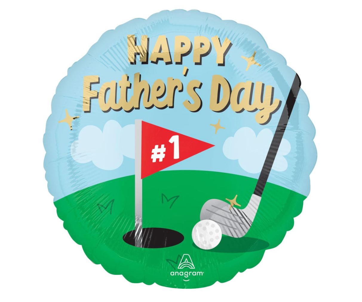 Anagram 17 inch Happy Fathers Day Tee-Riffic Dad Foil Balloon 1ct