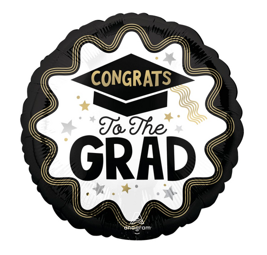 Anagram 17 inch Graduation Wave of Success Foil Balloon 1ct