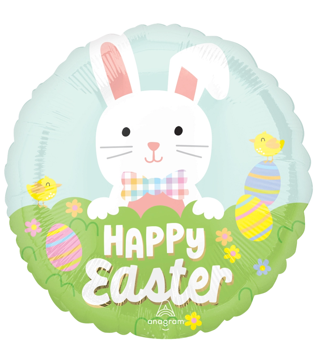 Anagram 17 inch Easter Bunny Foil Balloon 1ct