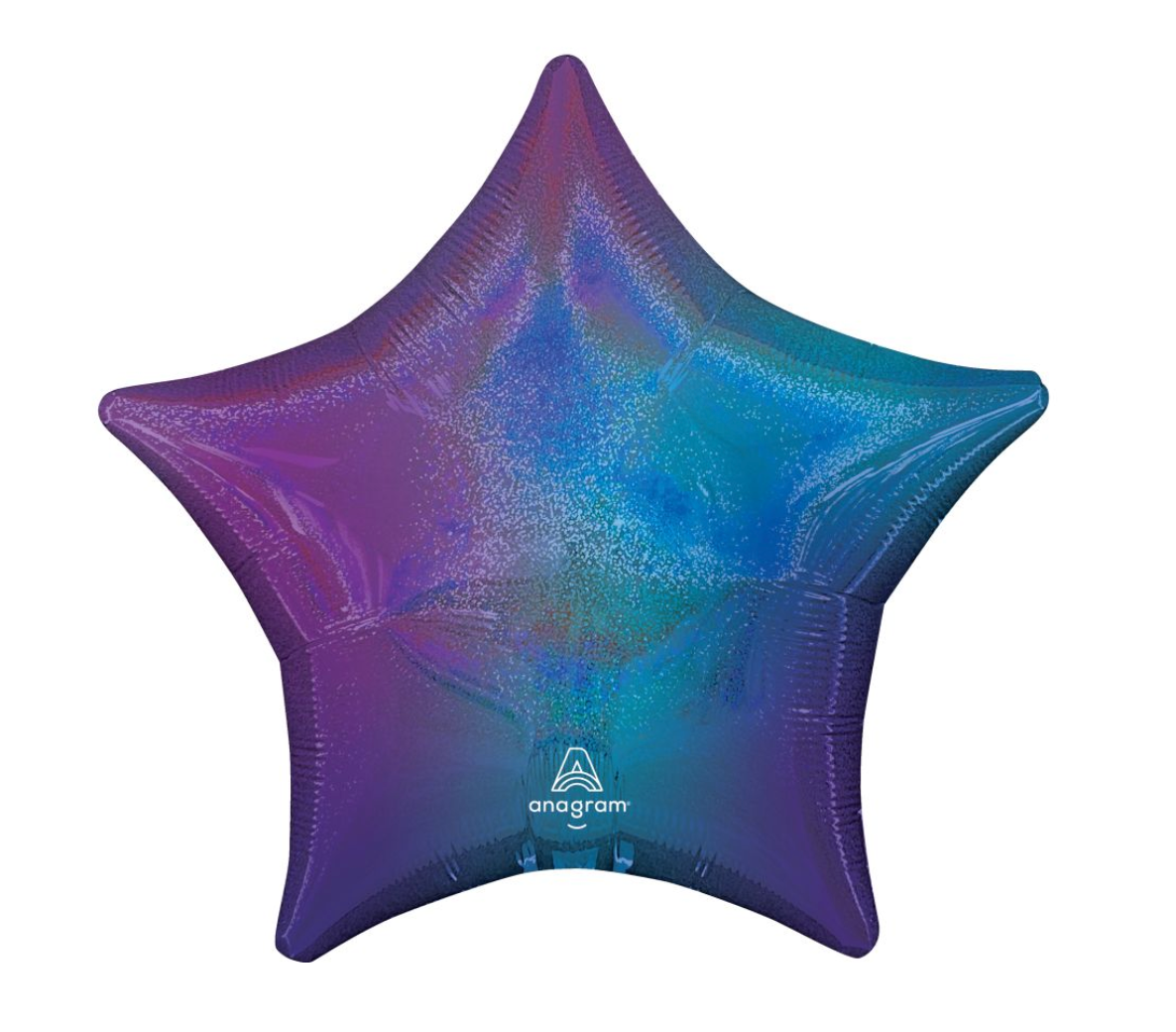 Anagram 19 inch Blue Aura Star Foil Balloon 1ct