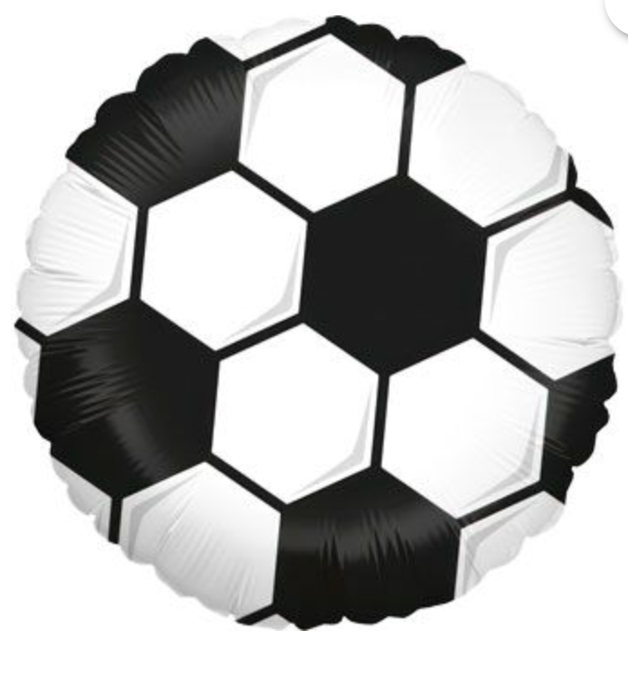 Betallic White Soccer Ball 18 inch Foil Balloon 1ct - Toy World Inc