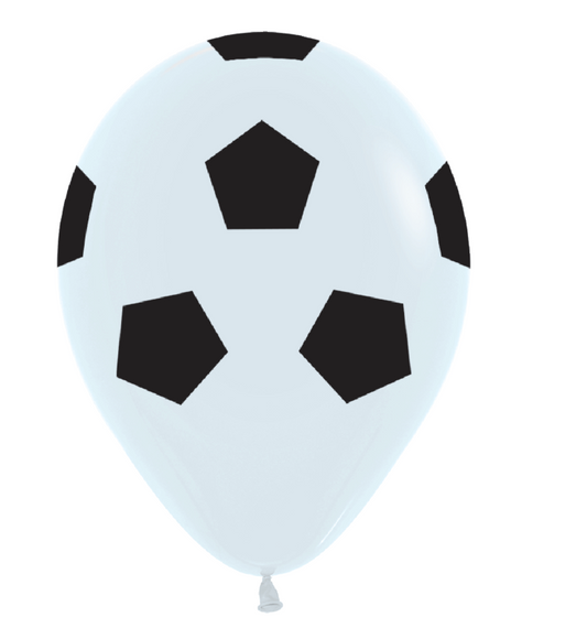 24 inch Sempertex Soccer Ball Latex Balloons All Over Print 3ct - Toy World Inc