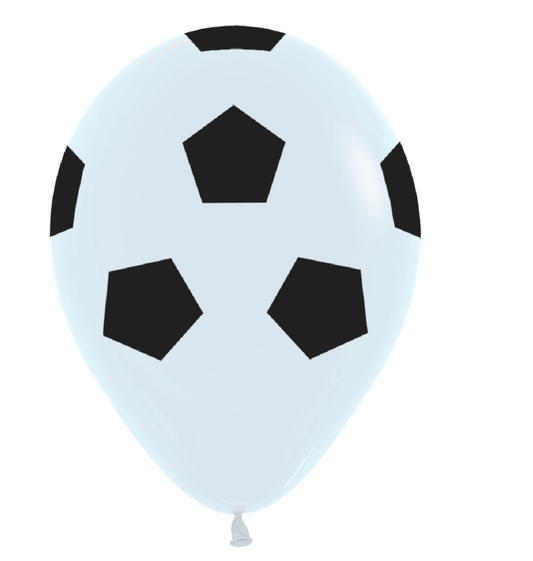 36 inch Sempertex Soccer Ball Latex Balloons All Over Print 2ct - Toy World Inc