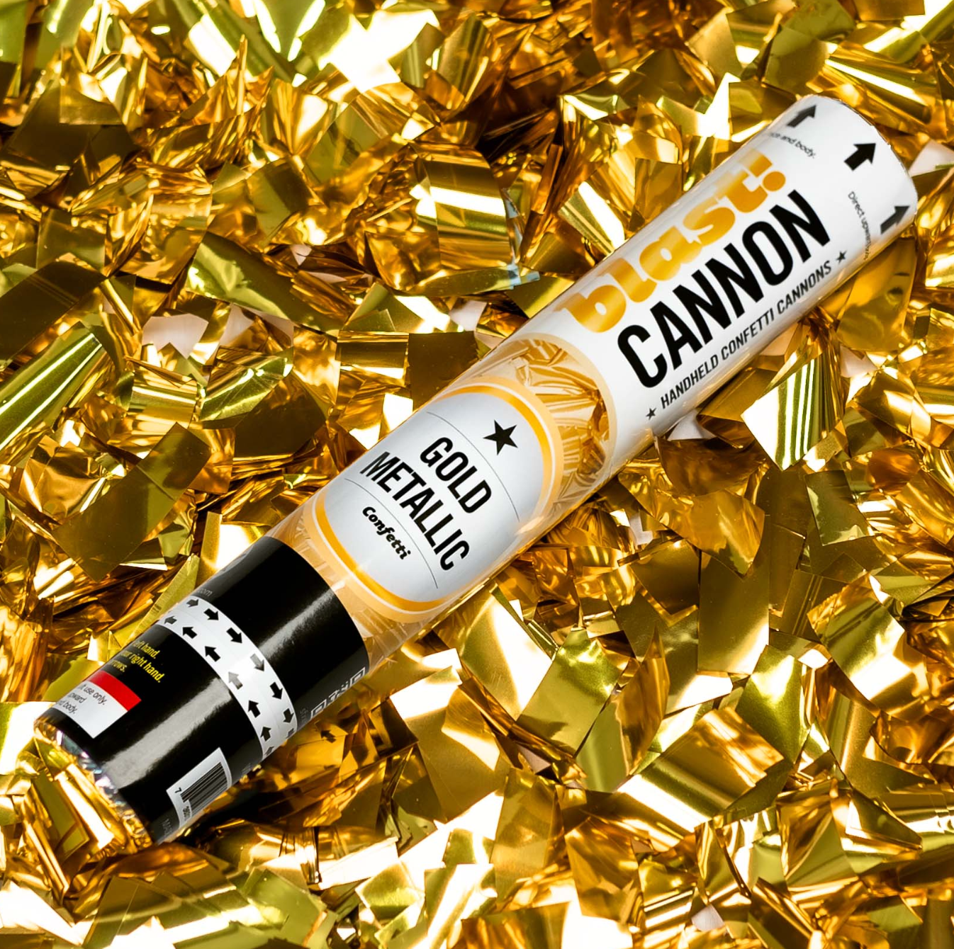 Gold Metallic Confetti Cannon