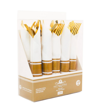 Cutlery Set Gold 10ct - Toy World Inc