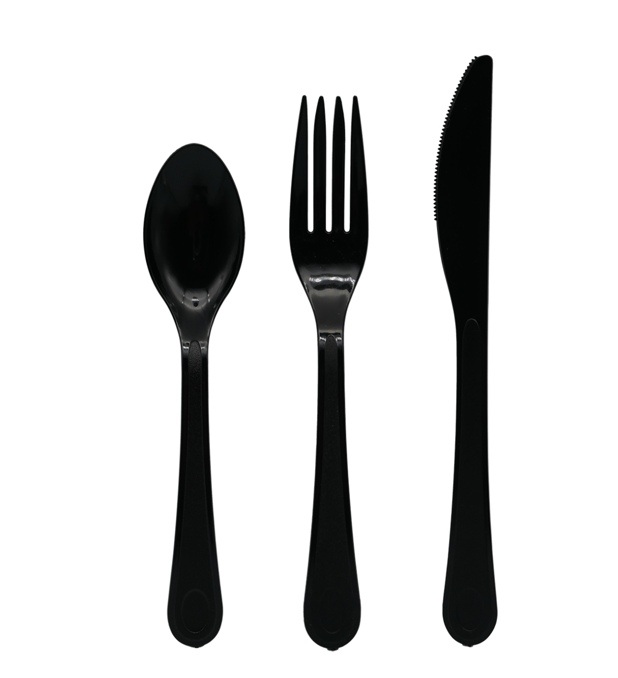 Heavy Weight Assorted Cutlery Black 24ct - Toy World Inc