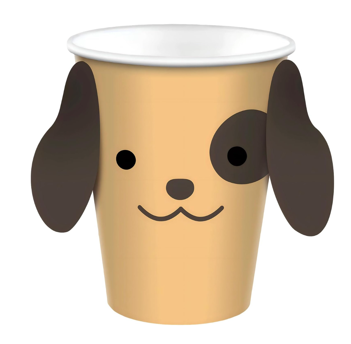 Pawsome Party 9 oz Paper Cups with Ears 8ct