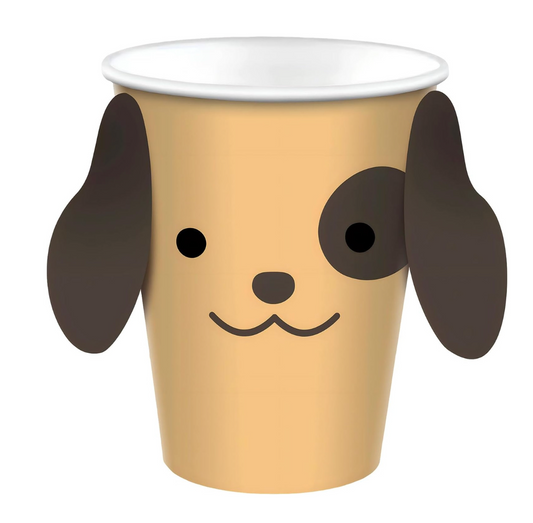 Pawsome Party 9 oz Paper Cups with Ears 8ct