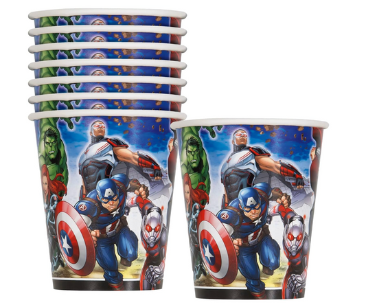 Vaso de 9 onzas de Los Vengadores, 8 unidades