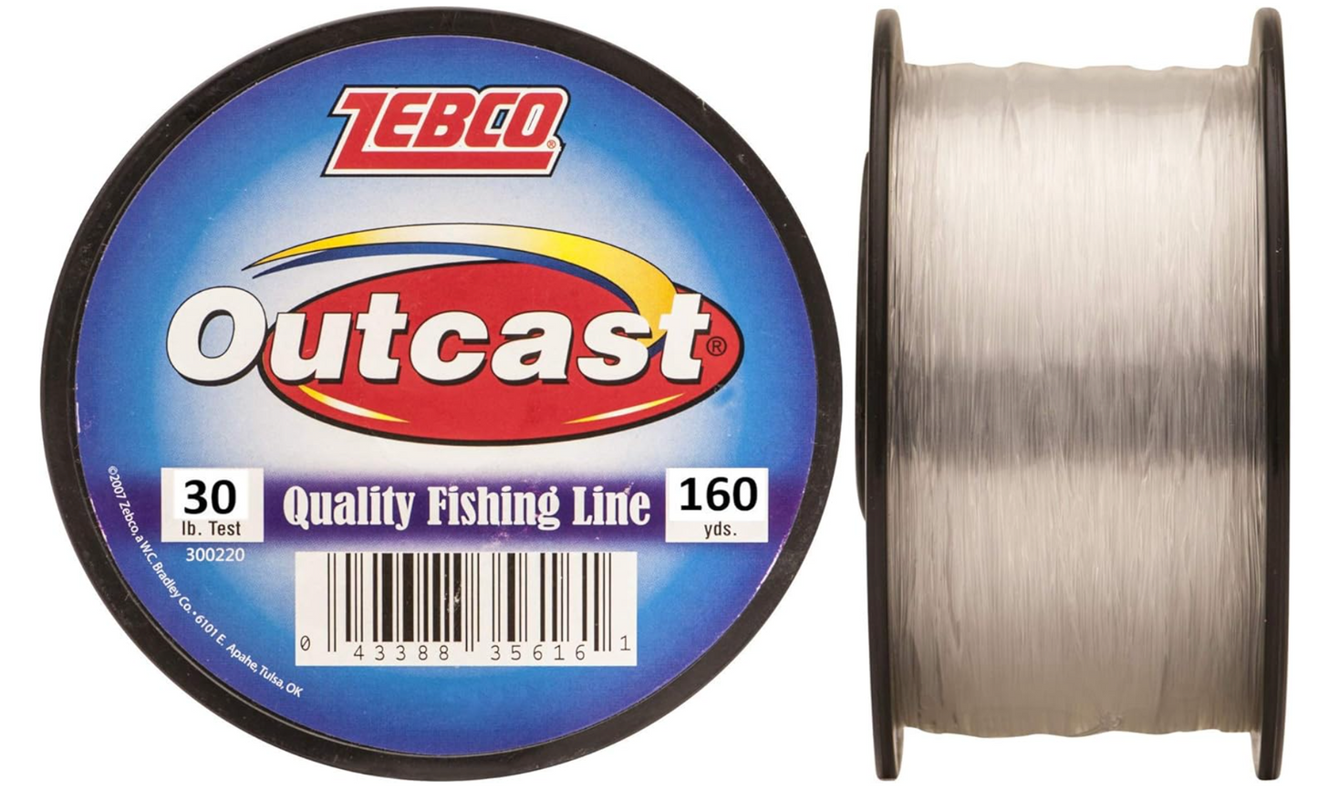 Zebco Outcast Monofilament 160 Yard Fishing Line 30Lb 1ct