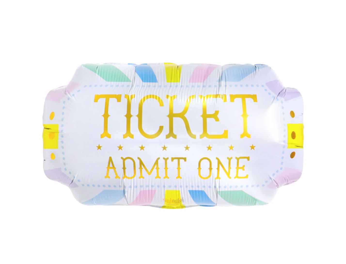 Mingle Balloon Co 19 inch Ticket Foil Balloon 1ct