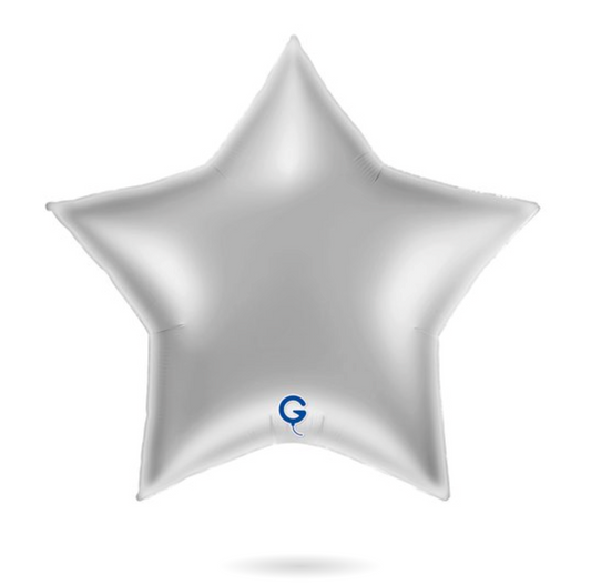 Grabo Silver Star 36 inch Foil Balloon 1ct