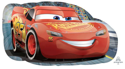 Anagram Cars Lightning 30 inch Foil Balloon 1ct