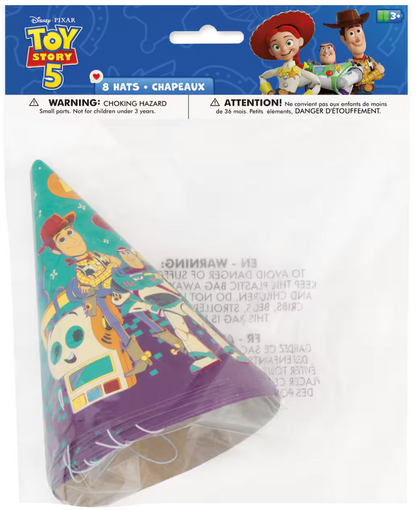 Toy Story 5 Party Hats 8ct