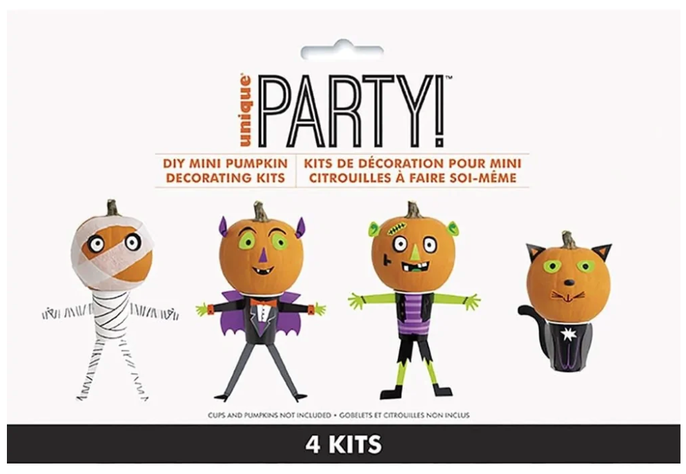 Halloween DIY Mini Pumpkin Decoration Kit 1ct