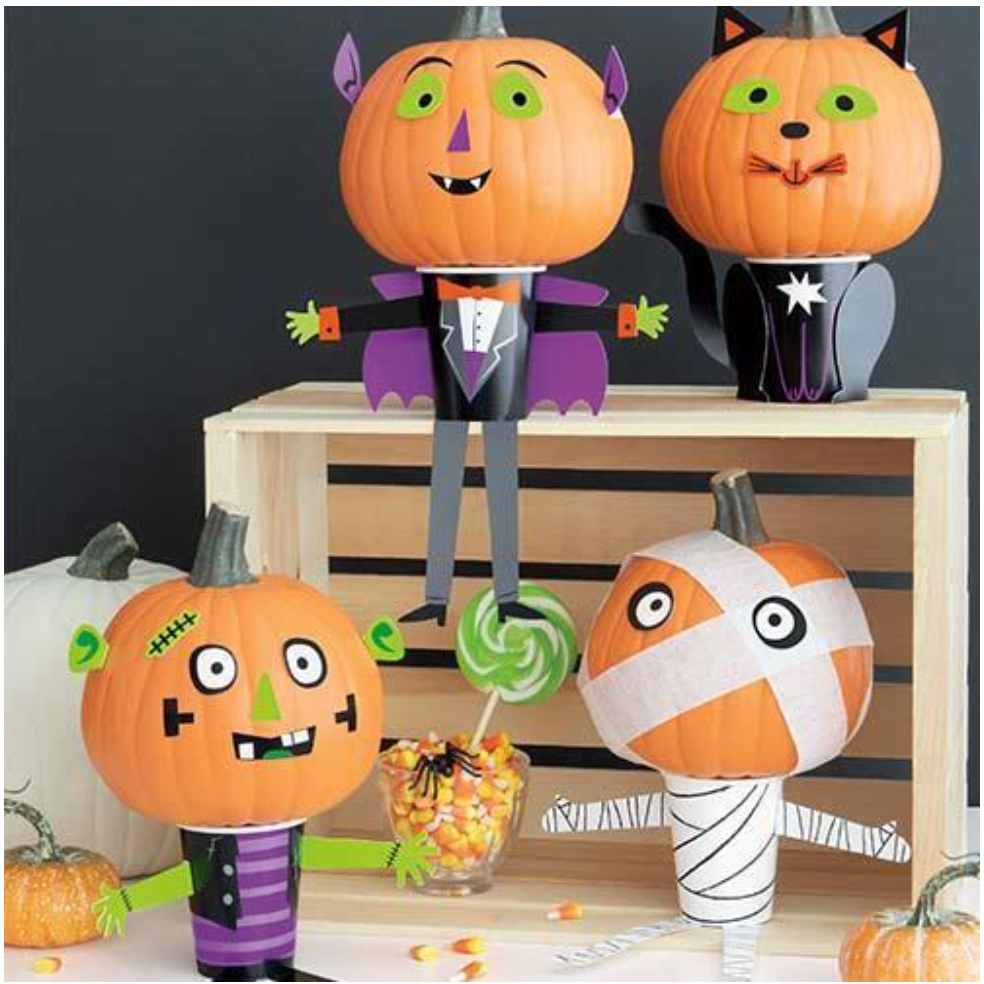Halloween DIY Mini Pumpkin Decoration Kit 1ct