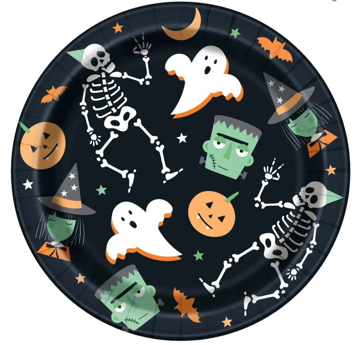 Spooky Skeletons 7 inch Paper Plates 8ct