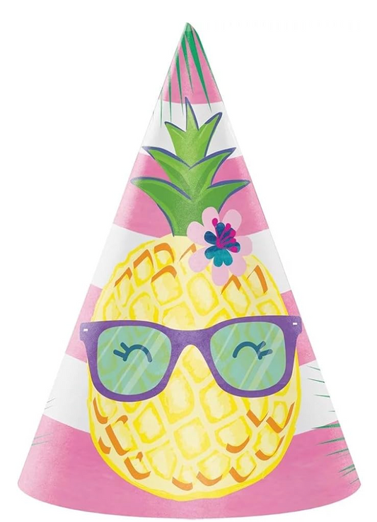 Pineapple N Friends Party Hats 8ct