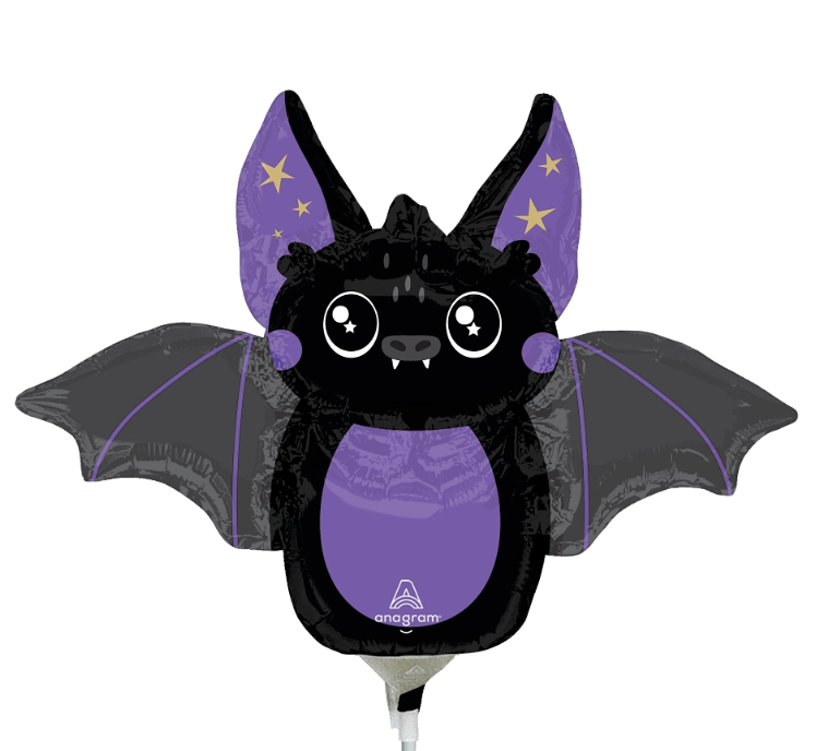 Anagram Halloween Twilight Bat 14 inch Mini Foil Balloon 1ct