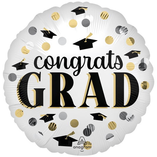 Anagram Satin Timeless Graduation 17 inch Foil Balloon 1ct