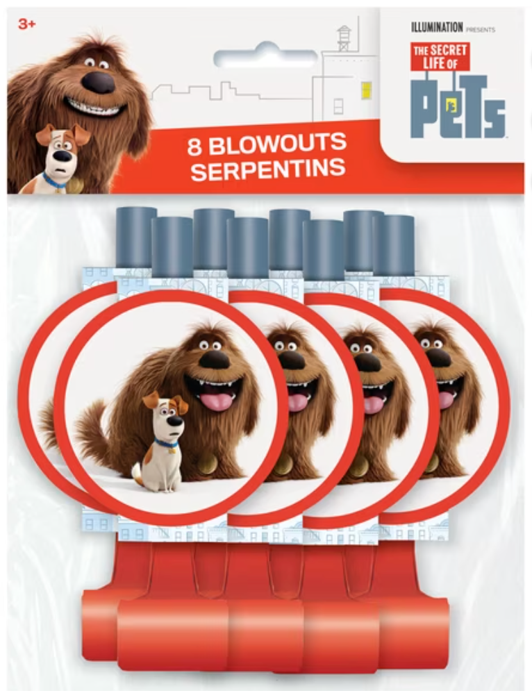 The Secret Life of Pets Blowouts 8ct