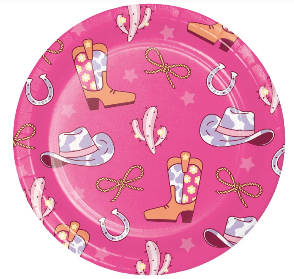 Boots and Bows Dinner Plate 8ct