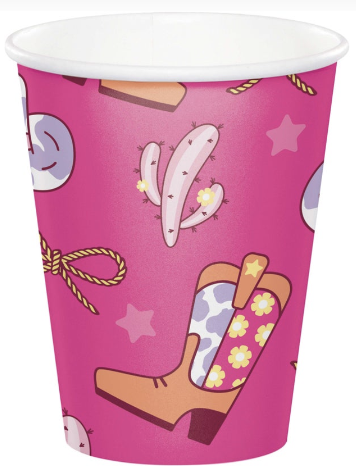 Boots and Bows Hot Cold Cup 9oz 8ct