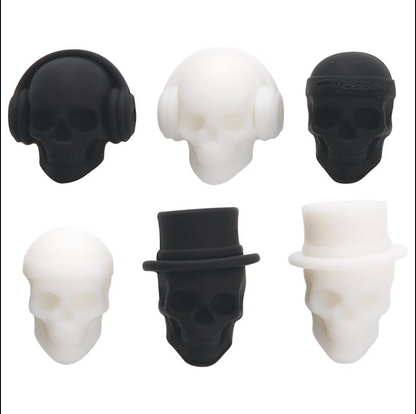 Halloween Skull Drink Markers 6ct