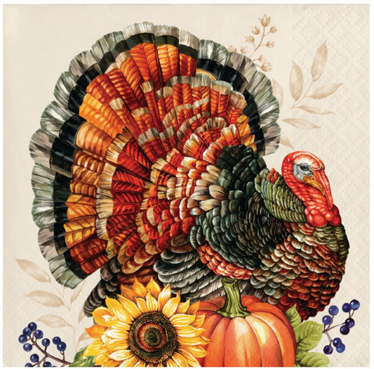 Bountiful Bird Beverage Napkin 16ct