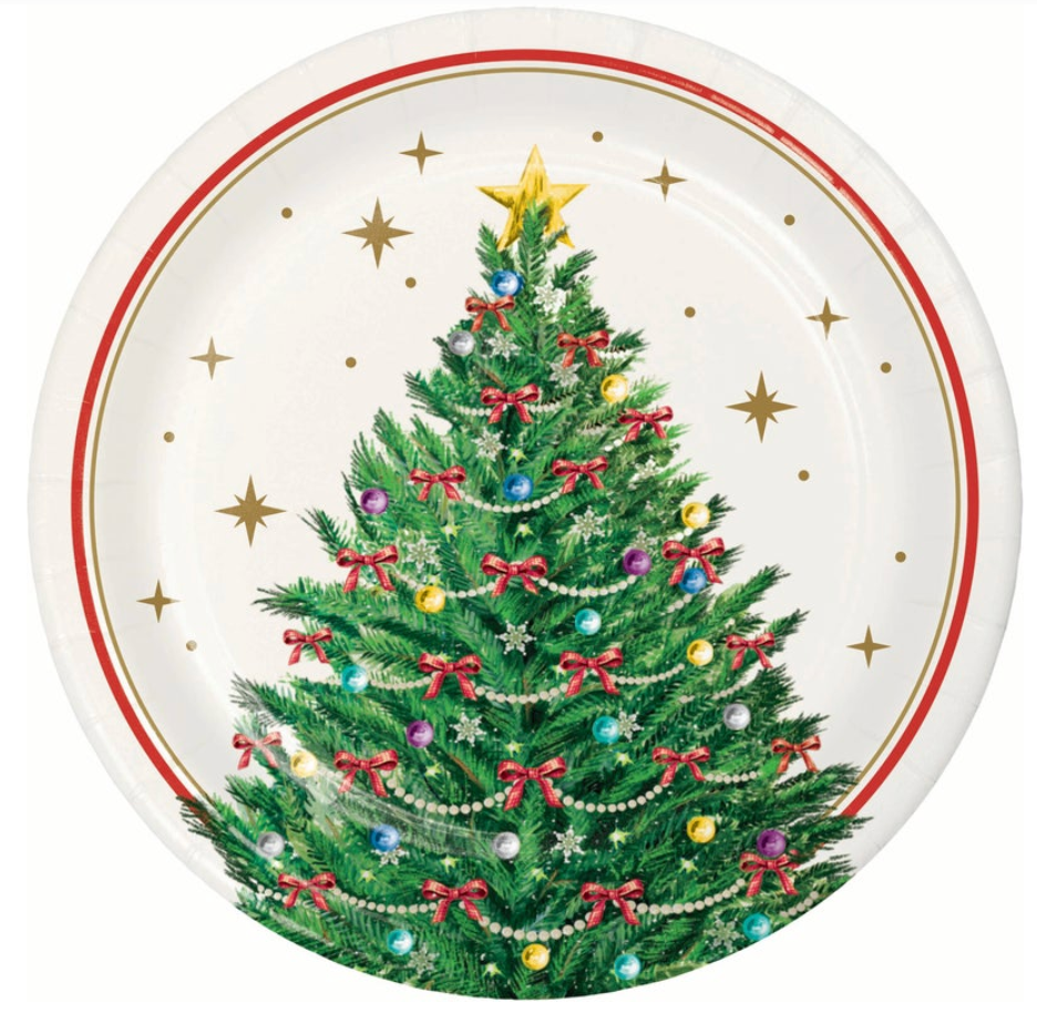 Sparkling Spruce Luncheon Plate 8ct