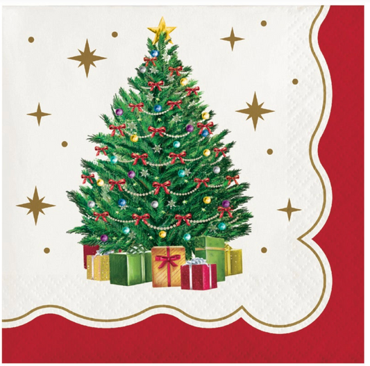 Sparkling Spruce Beverage Napkin 16ct