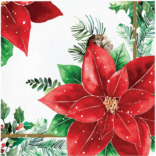 Christmas Blossom Luncheon Napkin 16ct