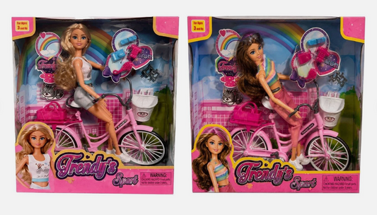 Doll  on Bicycle