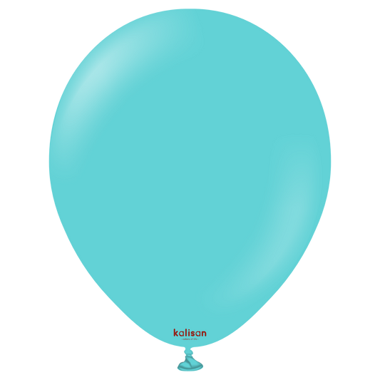 5 inch Kalisan Standard Aqua Latex Balloons 50ct
