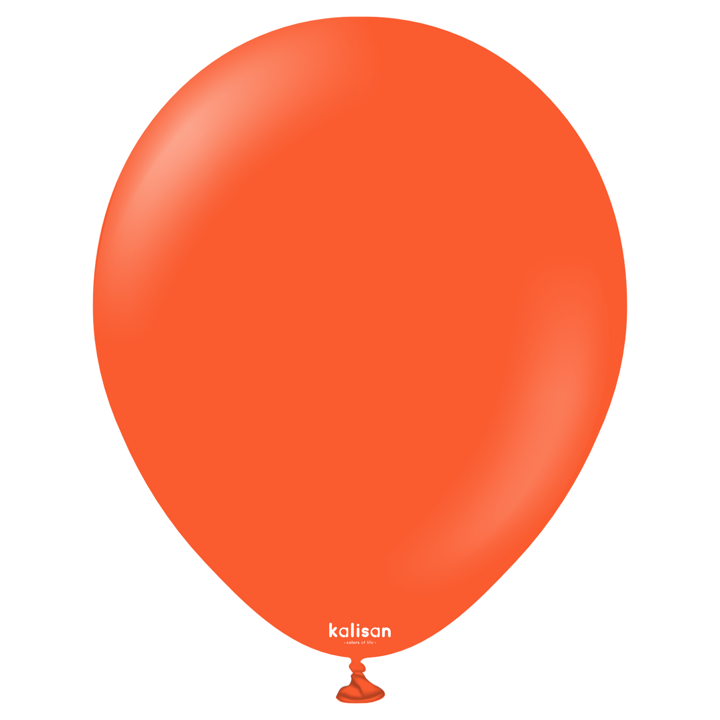 5 inch Kalisan Standard Flame Orange Latex Balloons 50ct