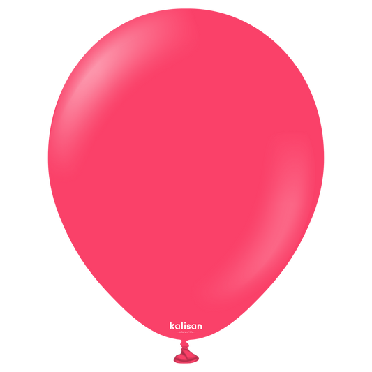 12 inch Kalisan Standard Magenta Pink Latex Balloons 50ct