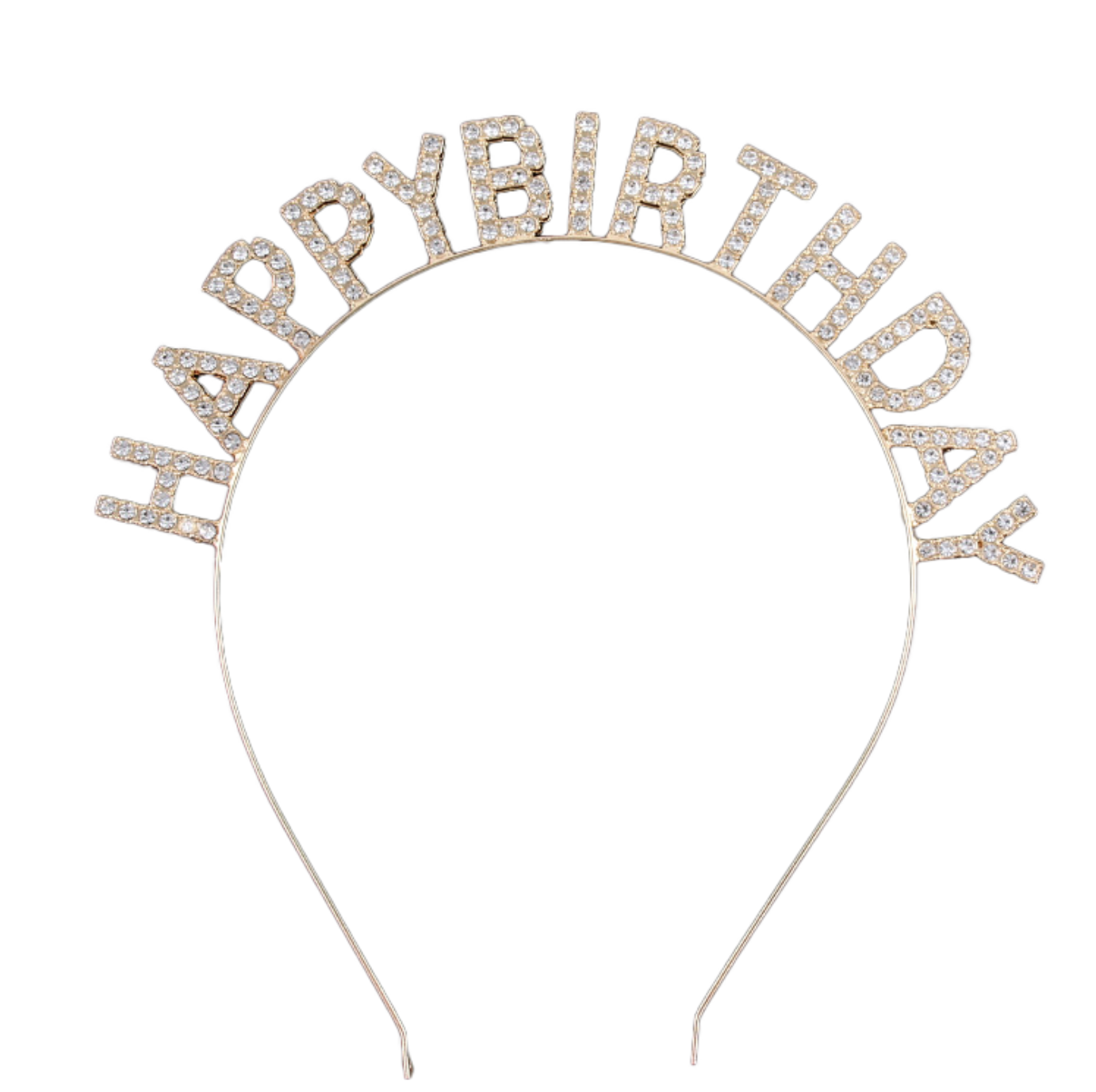 Gold Happy Birthday Tiara