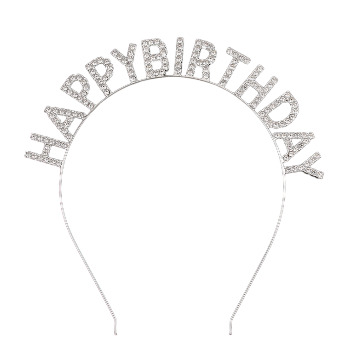 Silver Happy Birthday Tiara