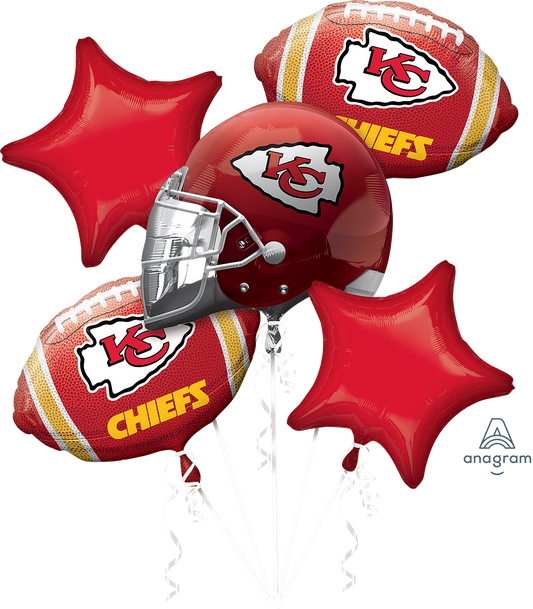 Kansas City Chiefs Foil Balloon Bouquet 5ct