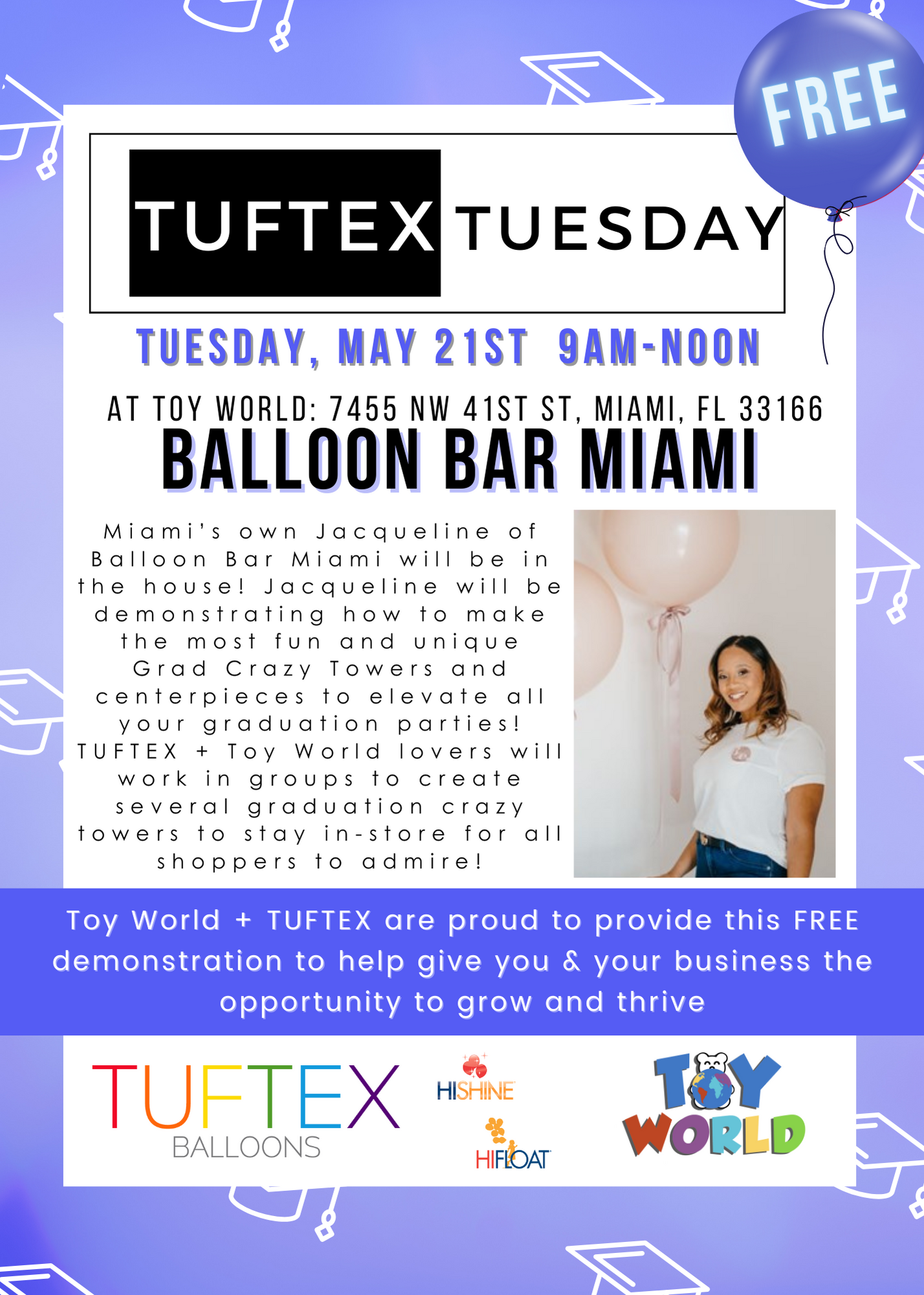 TUFTEX Tuesday Class with @BalloonBarMiami - Jacqueline