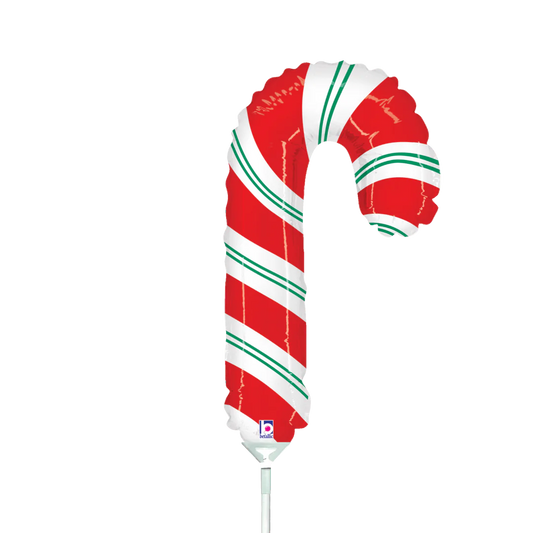 Betallic Candy Cane 14 inch Mini Air Shape Foil Balloon 1ct