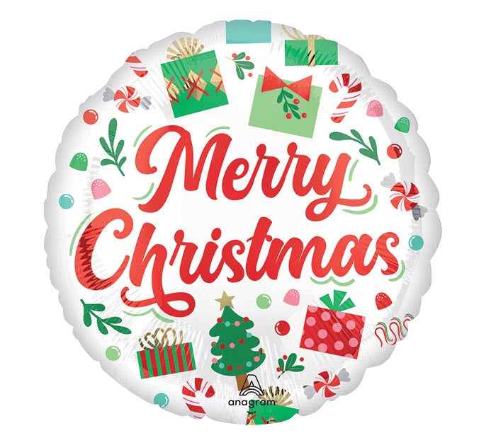 Anagram 17 inch Christmas Santas Christmas Foil Balloon 1ct