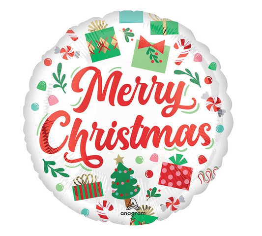 Anagram 17 inch Christmas Santas Christmas Foil Balloon 1ct