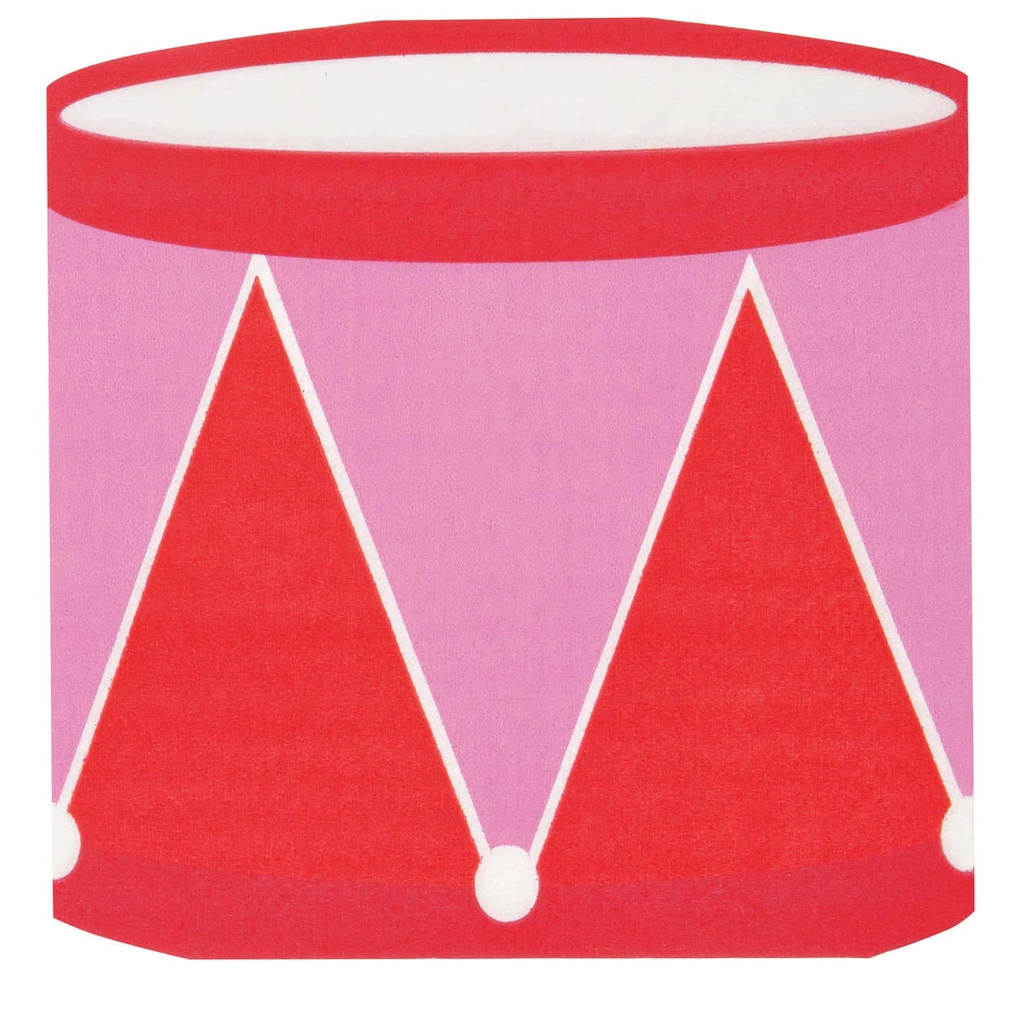 Vibrant Christmas Drum Shape Beverage Napkin 16ct