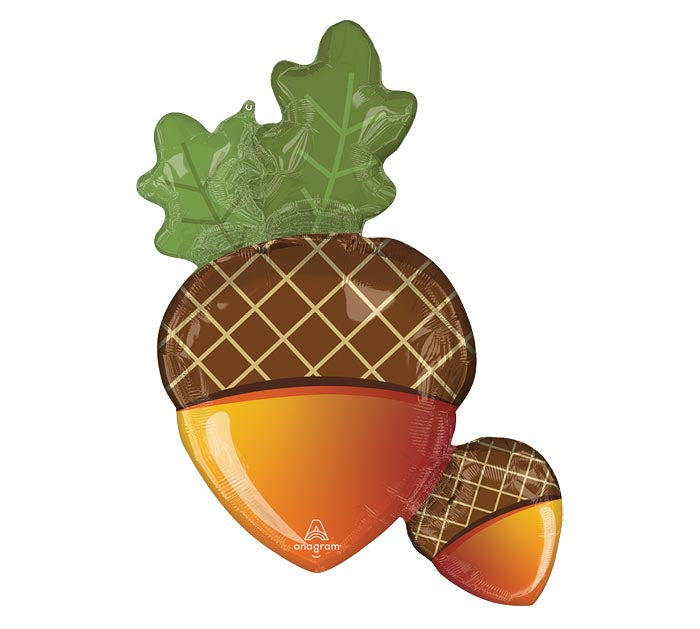 Anagram 33 inch Welcome Fall Acorn Foil Balloon 1ct