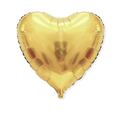 House of Balloons Gold Heart 68 inch Foil Balloon 1ct