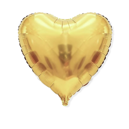 House of Balloons Gold Heart 68 inch Foil Balloon 1ct