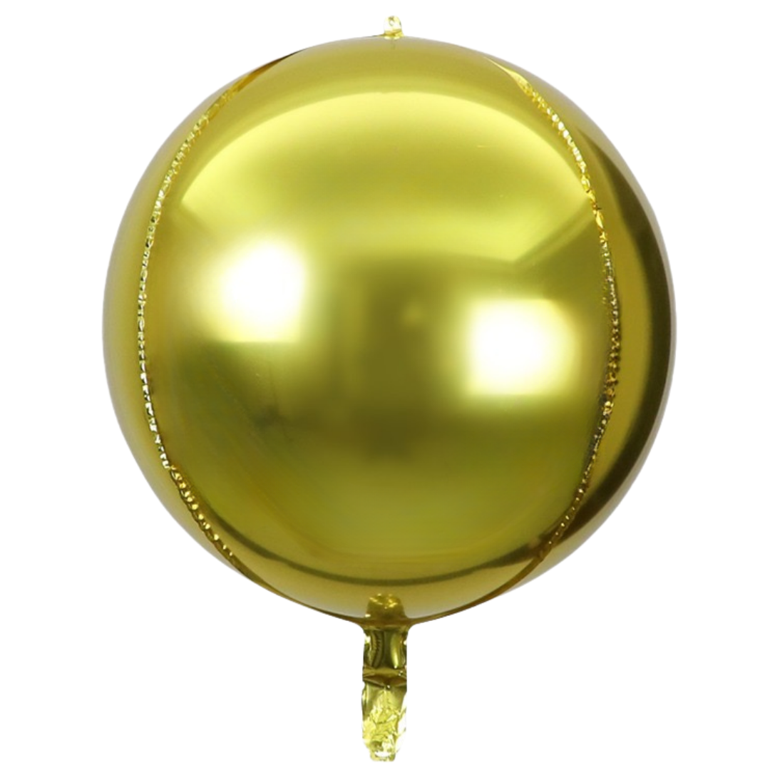 House of Balloons Gold Sphere 32 inch Foil Balloon 1ct