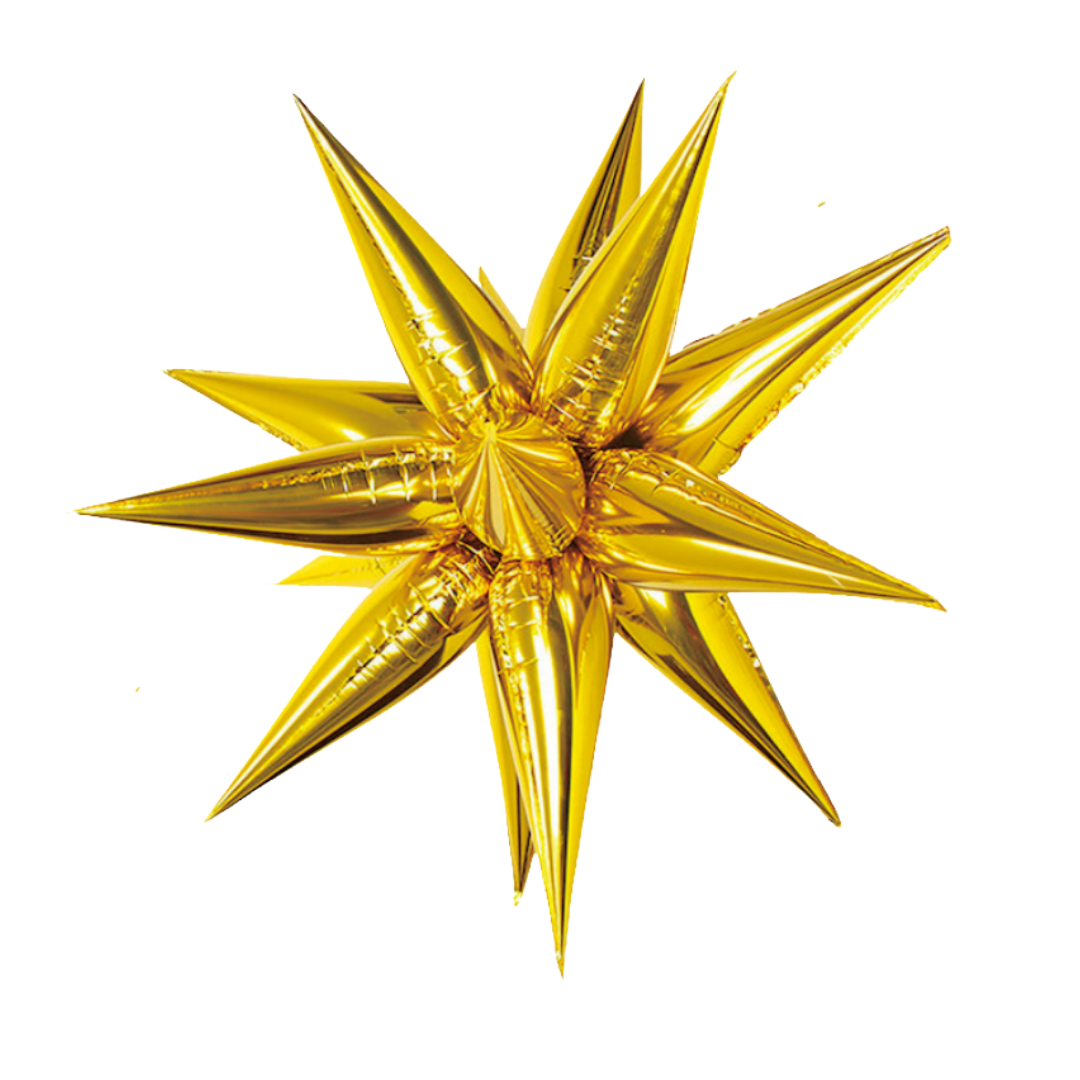 House of Balloons 60 inch Gold Starburst 1ct